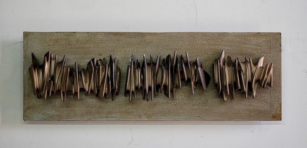 Metal + Clay Wallpiece